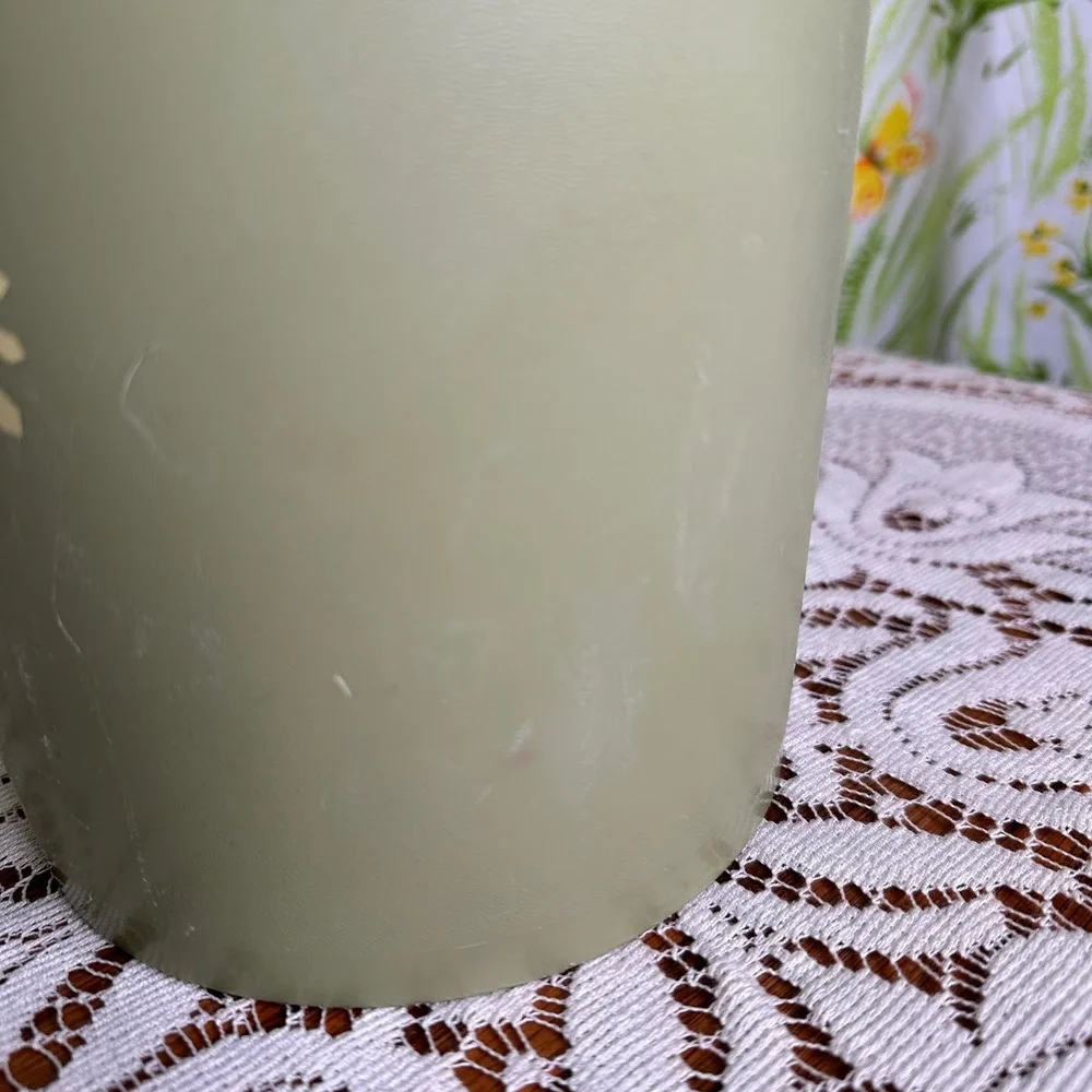 Vintage Tupperware Avocado Green Servalier Canister Sunburst Lid 805-2 Starburst